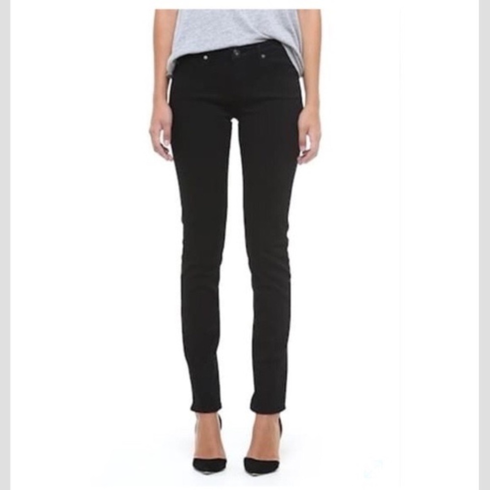 Adriano Goldschmied The Silt Cigarette Skinny Black Pants W's Sz 27 Classic AG